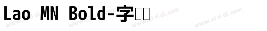 Lao MN Bold字体转换